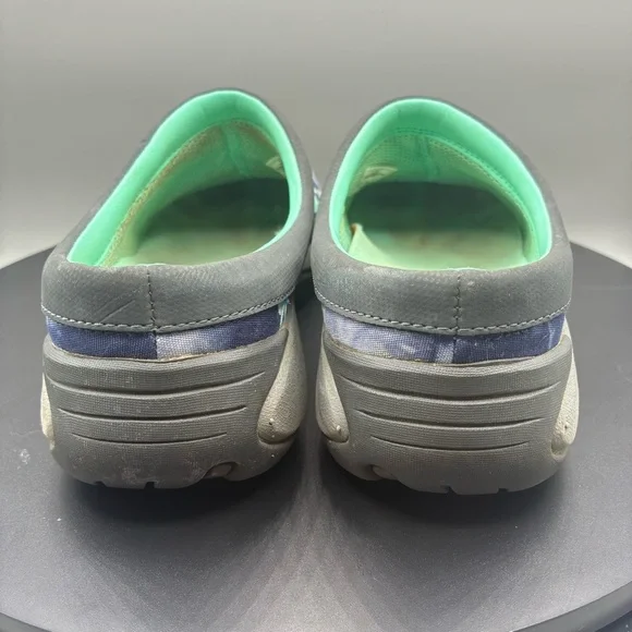 Merrell Encore Flora Clogs Women’s 7.5 Blue Hawaiian Floral Slip On Ortholite - Picture 4 of 8